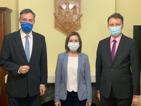 Maia Sandu s-a întâlnit cu Siegfried Mureșan și David McAllister. Despre ce au discutat